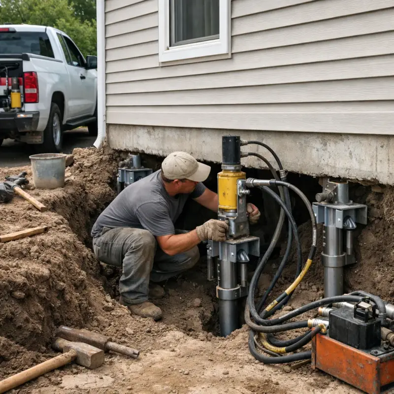 Helical Pier Installation Brentwood